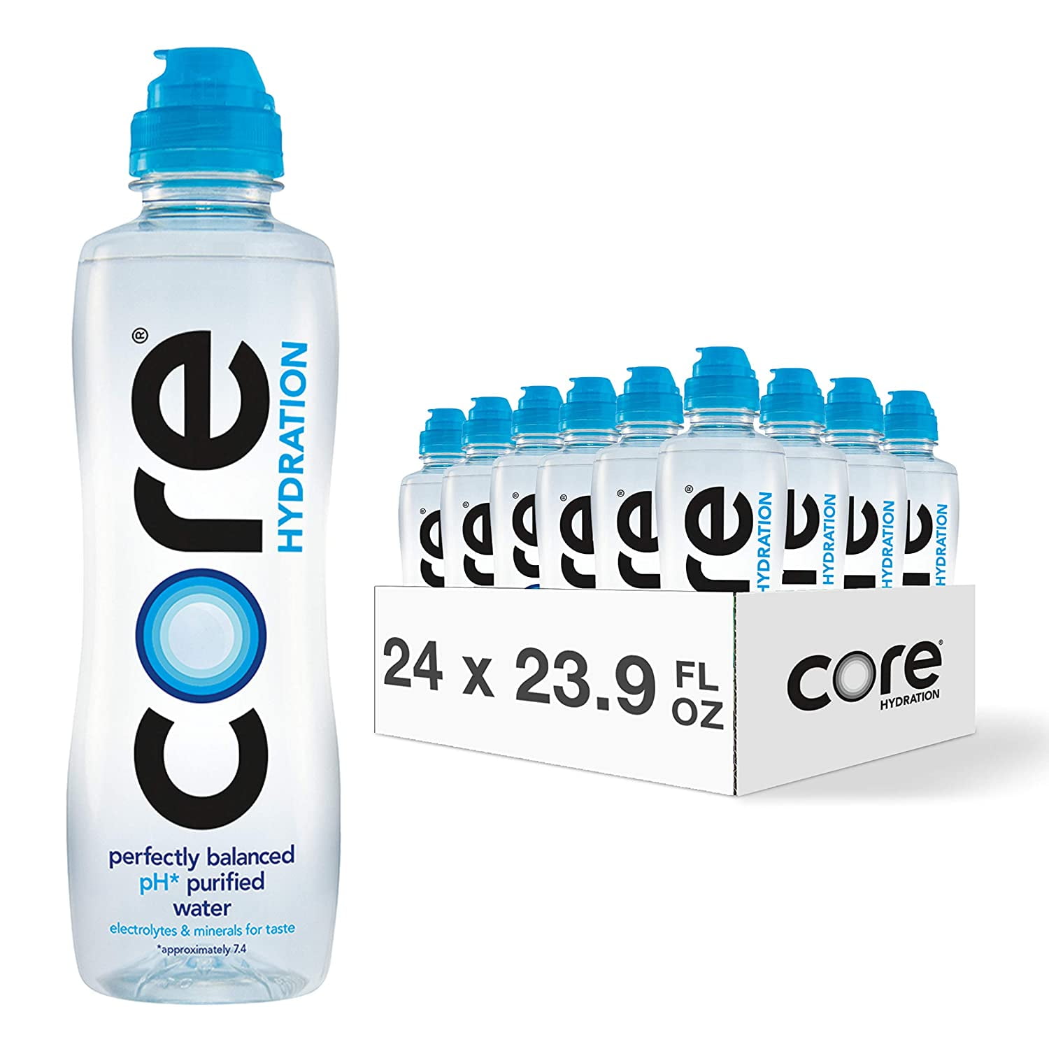  Core Hydration Perfect 7.4 pH Water with electrolytes and  minerals, 16.9 fl.oz (Pack of 8) : Grocery & Gourmet Food