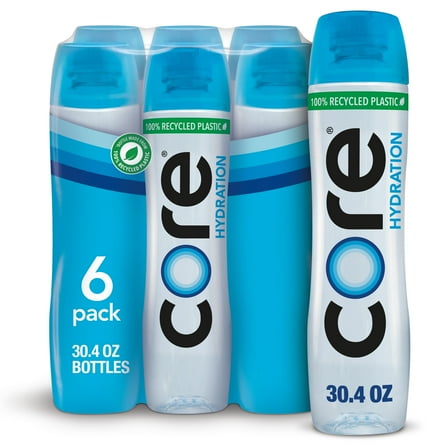 CORE Hydration Perfectly Balanced Drinking Water, 30.4 fl oz bottles, 6 Count