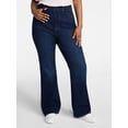 thumbnail image 1 of Terra & Sky Women's Plus Signature Pull On High Rise Bootcut Jeggings with Control Panel, Sizes 0X-5X, 1 of 5