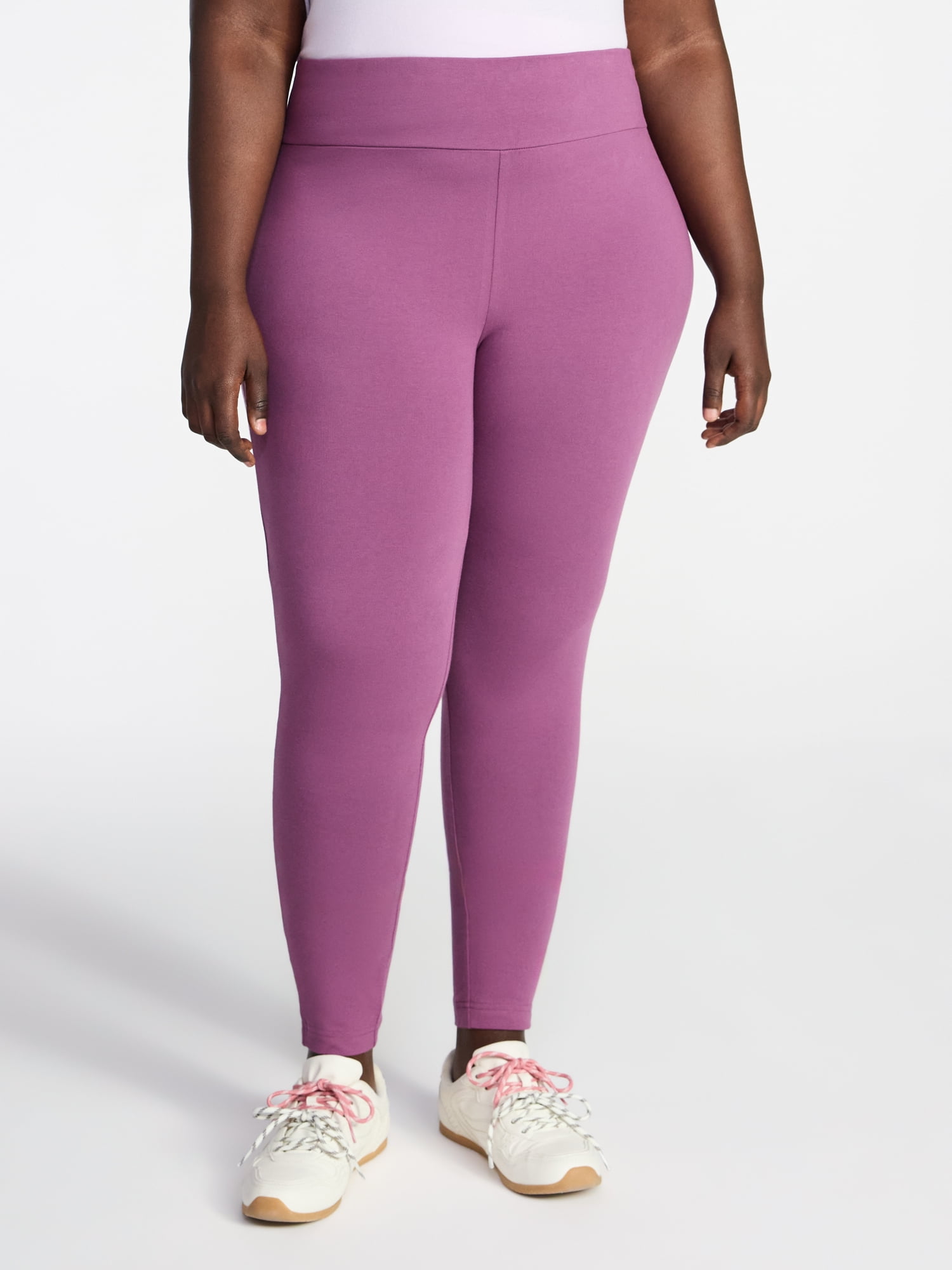 Terra & Sky Women's Plus High Waist Full Length Leggings, Sizes 0X-5X