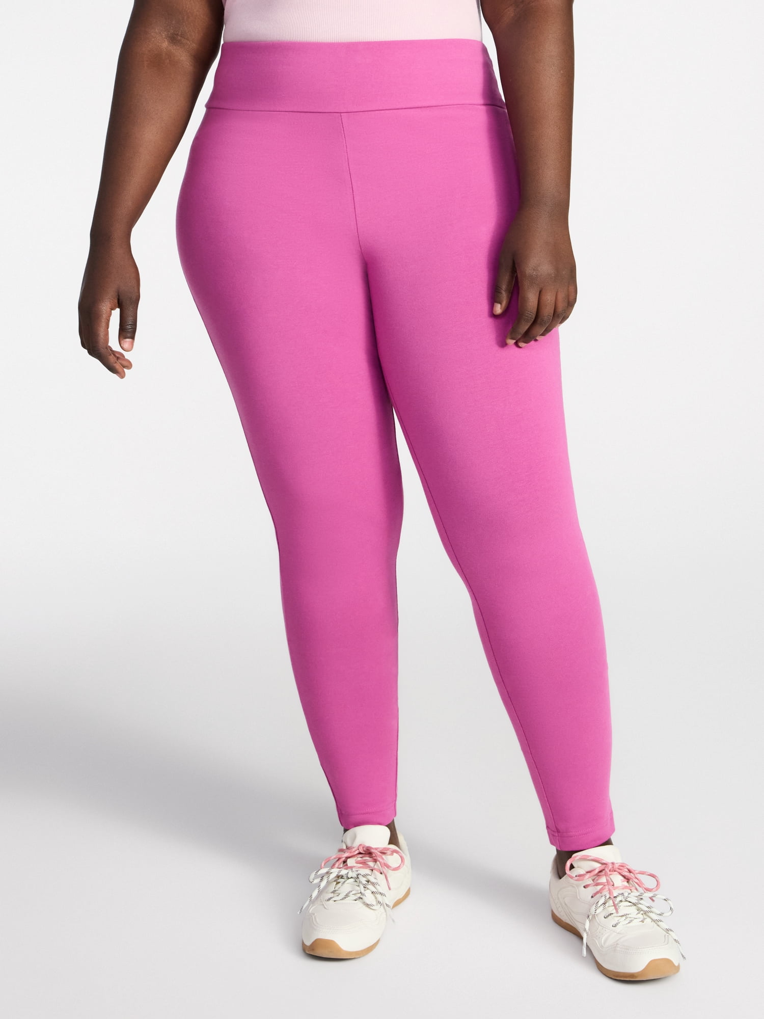Terra & Sky Women's Plus High Waist Full Length Leggings, Sizes 0X-5X