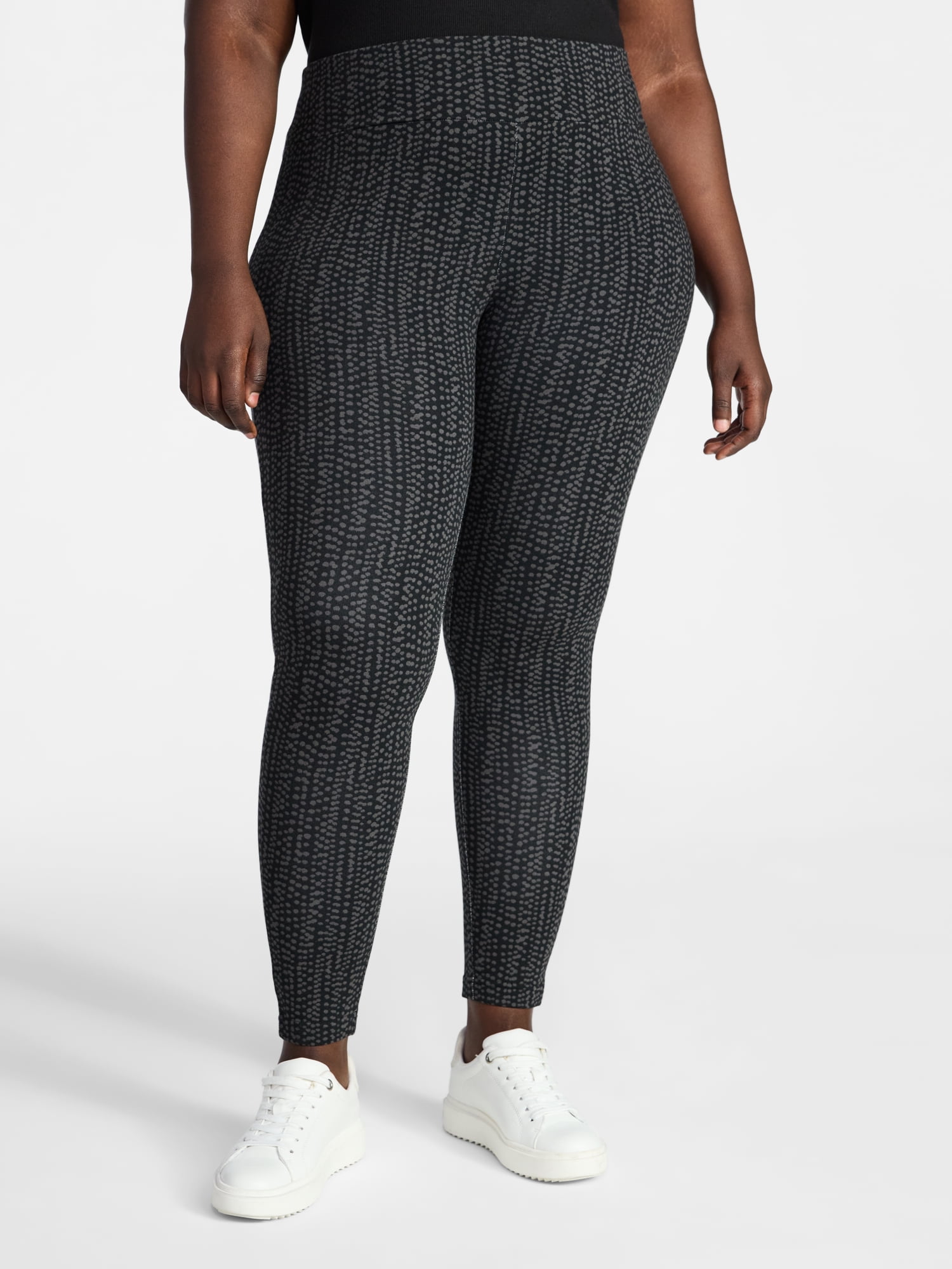 Terra & Sky Women's Plus High Waist Full Length Leggings, Sizes 0X-5X