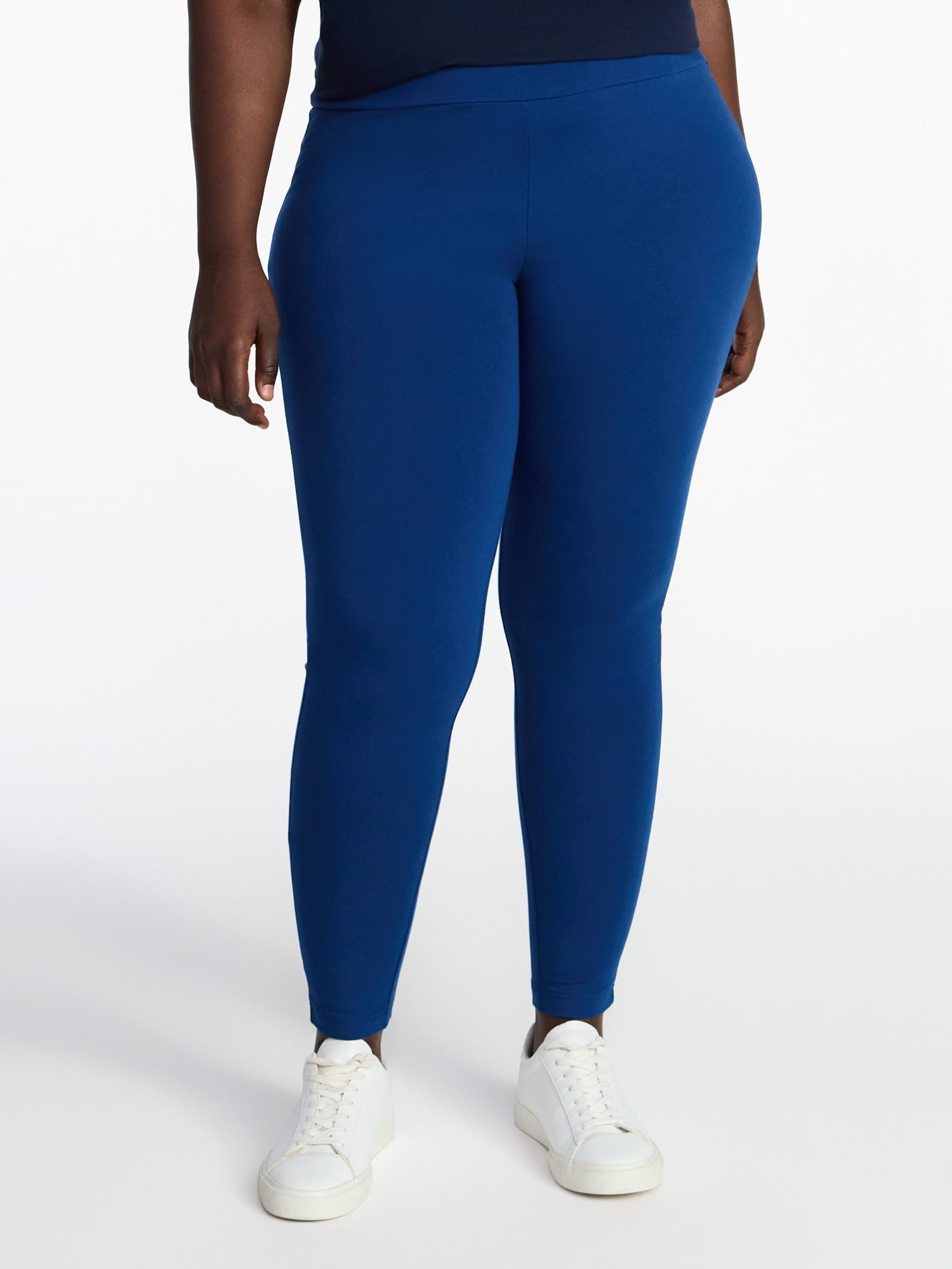 Terra & Sky Women's Plus High Waist Full Length Leggings, Sizes 0X-5X