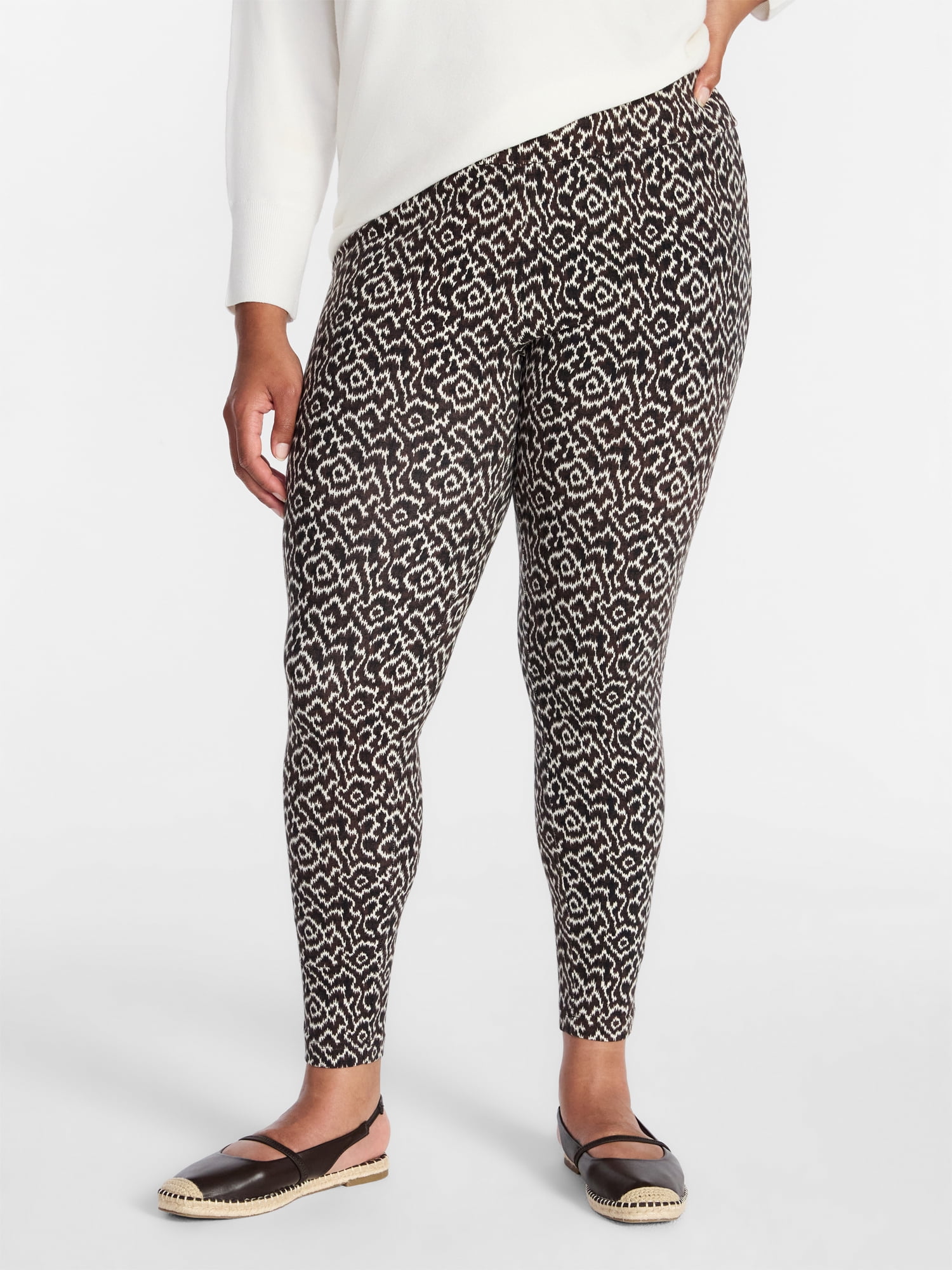 Terra & Sky Women's Plus High Waist Full Length Leggings, Sizes 0X-5X