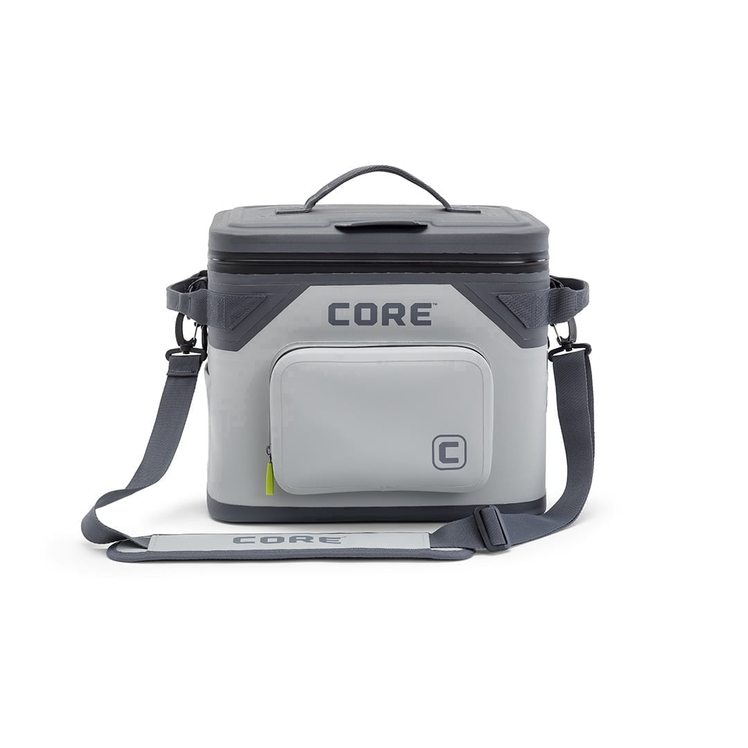 CORE 18 Can Climakeep Magnetic Soft Cooler, Leakproof Cooler, Waterproof Zipper, Shadow Gray