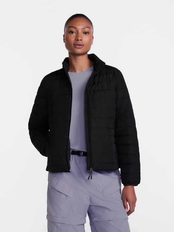 Women's and Women's Plus Puffer Jacket, Sizes XS-3X
