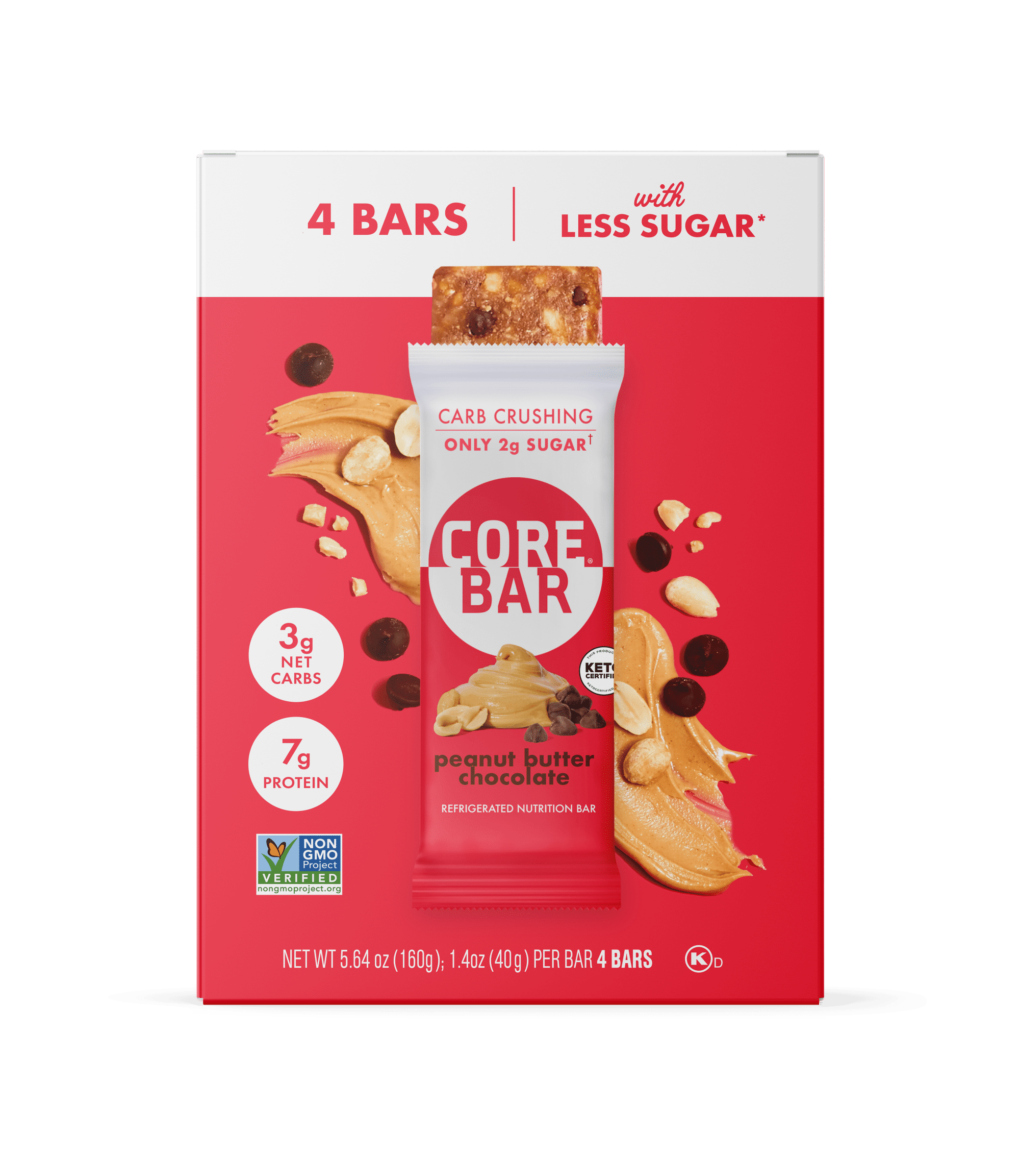 CORE Peanut Butter Chocolate Keto Bar 4 Pack