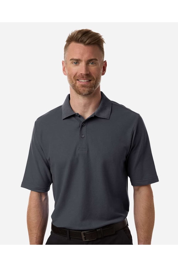 CORE365 CE106T Men's Tall Resolve CVC Performance Pique Polo-Carbon-5XLT