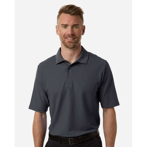 CORE365 CE106T Men's Tall Resolve CVC Performance Pique Polo-Carbon-LT