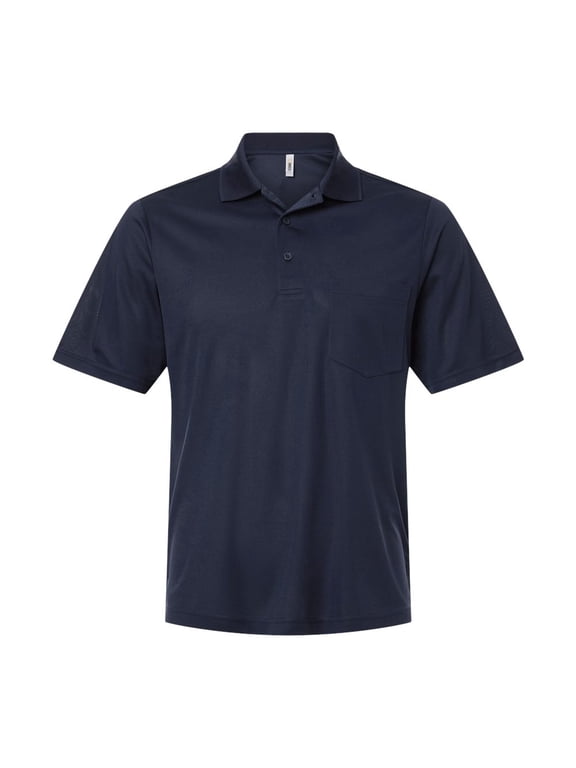 CORE365 CE108P Men's Nova Performance Pique Pocket Polo-Black-XL