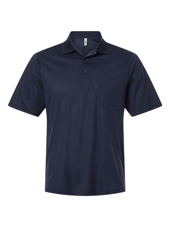 CORE365 CE108P Men's Nova Performance Pique Pocket Polo-Classic Navy-L