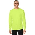 thumbnail image 1 of CORE365 CE10L Unisex Capital Long-Sleeve Performance T-Shirt - SAFETY YELLOW, 1 of 2