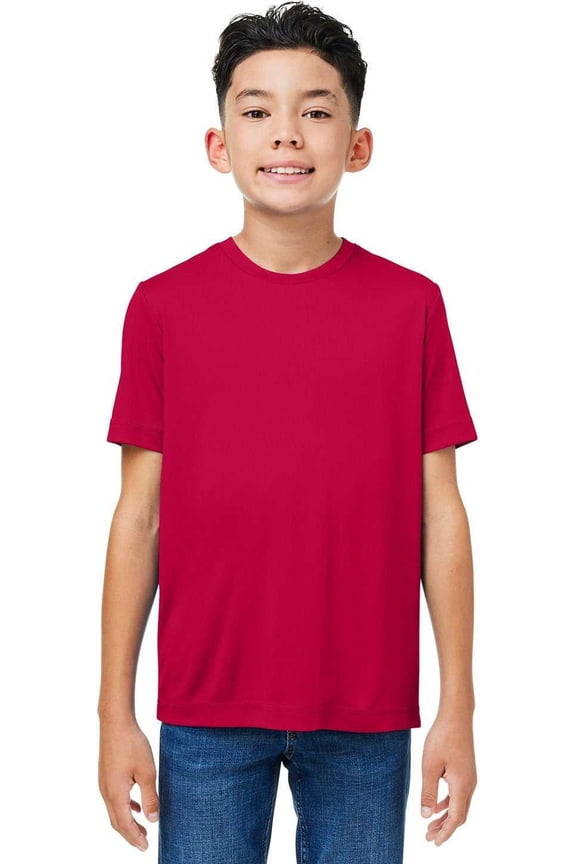 CORE365 CE10Y Youth Capital Performance T-Shirt - CLASSIC RED