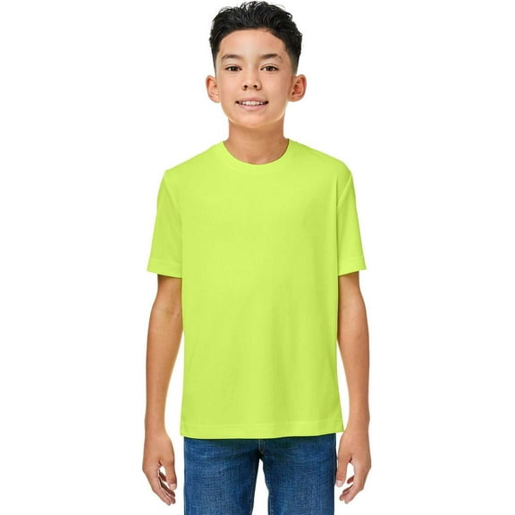CORE365 CE10Y Youth Capital Performance T-Shirt - SAFETY YELLOW