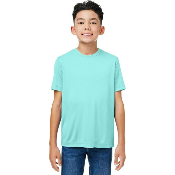 CORE365 CE10Y Youth Capital Performance T-Shirt - SEA GLASS