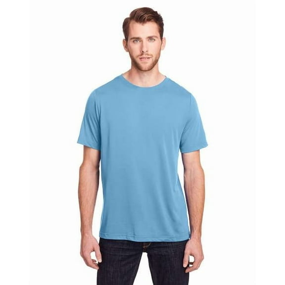 CORE365 CE111 Unisex Fusion ChromaSoft™ Performance T-Shirt-Columbia Blue-L