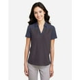 thumbnail image 1 of CORE365 CE112CW Women's Fusion ChromaSoft™ Colorblock Polo-Carbon/ Classic Navy Heather-M, 1 of 6