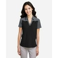 thumbnail image 1 of CORE365 CE112CW Women's Fusion ChromaSoft™ Colorblock Polo-BLACK/ CARBON HEATHER-2XL, 1 of 6