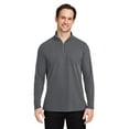 thumbnail image 1 of CORE365 CE405 Men's Fusion ChromaSoft™ Pique Quarter-Zip Pullover-Carbon Heather-2XL, 1 of 6