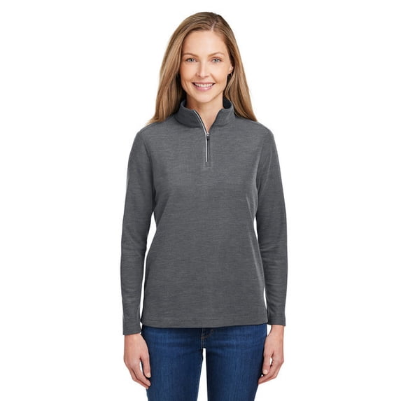 CORE365 CE405W Ladies' Fusion ChromaSoft™ Pique Quarter-Zip