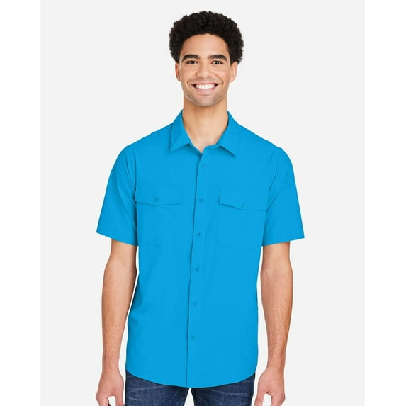CORE365 CE510 Men's Ultra UVP Marina Shirt-Electric Blue-S