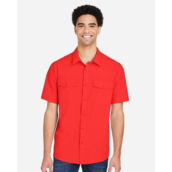 CORE365 CE510 Men's Ultra UVP Marina Shirt-Marina Red-S