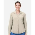 thumbnail image 1 of CORE365 CE510LW Women's Ultra UVP Long Sleeve Marina Shirt-Stone-S, 1 of 6