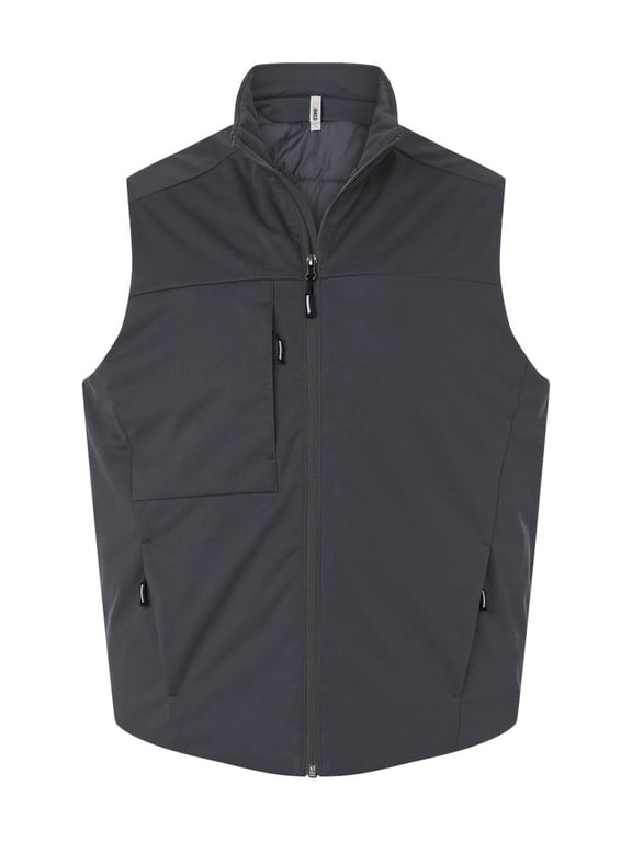 CORE365 CE716 Unisex Techno Lite Flat-Fill Insulated Vest-Carbon-M