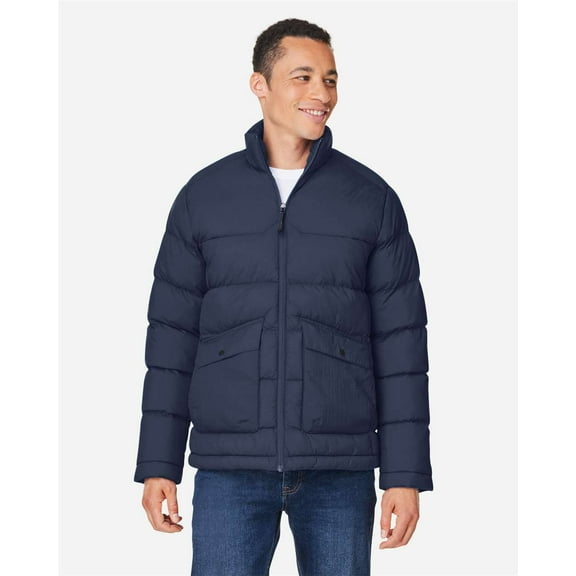 CORE365 CE720 Men's Inspire Puffer Jacket-Classic Navy-XL