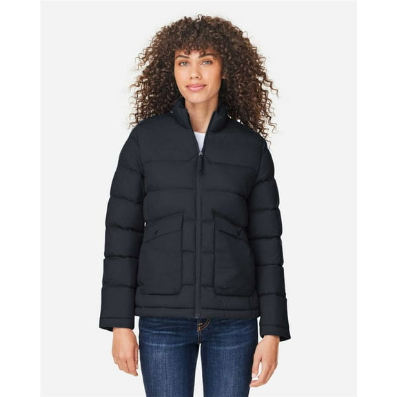 CORE365 CE720W Women's Inspire Puffer Jacket-Black-L