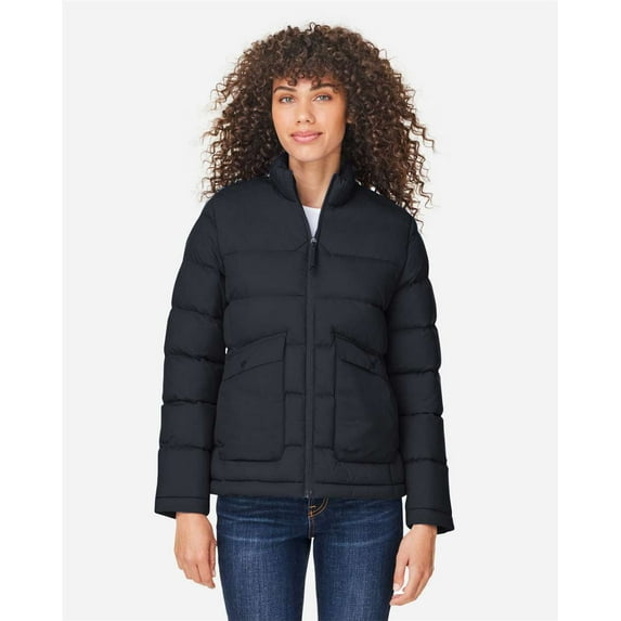 CORE365 CE720W Women's Inspire Puffer Jacket-Black-M