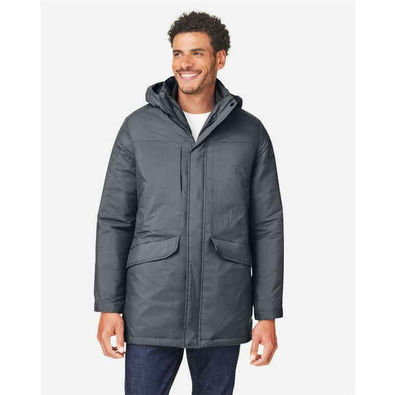 CORE365 CE725 Men's Inspire 3-in-1 Jacket with Insulated Liner-Carbon/ Black-M