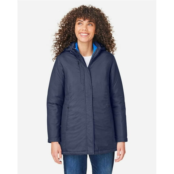 CORE365 CE725W Women's Inspire 3-in-1 Jacket with Insulated Liner-Classic Navy/ True Royal-3XL