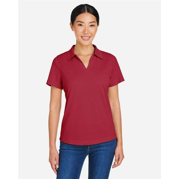 CORE365 CE104W Women's Market Snag Protect Mesh Polo-Classic Red-XL