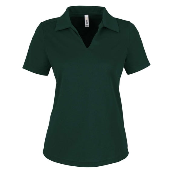 CORE365 CE104W Women's Market Snag Protect Mesh Polo-Forest-XS