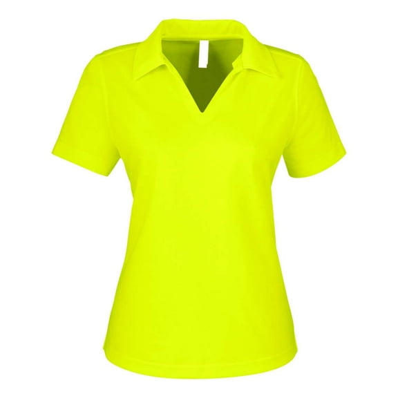 CORE365 CE104W Women's Market Snag Protect Mesh Polo-Safety Yellow-2XL