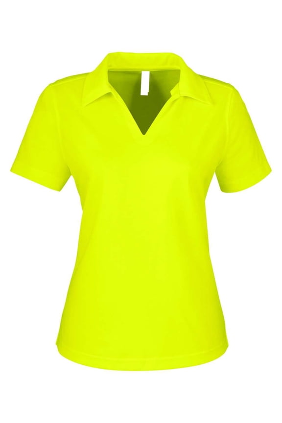 CORE365 CE104W Women's Market Snag Protect Mesh Polo-Safety Yellow-XL