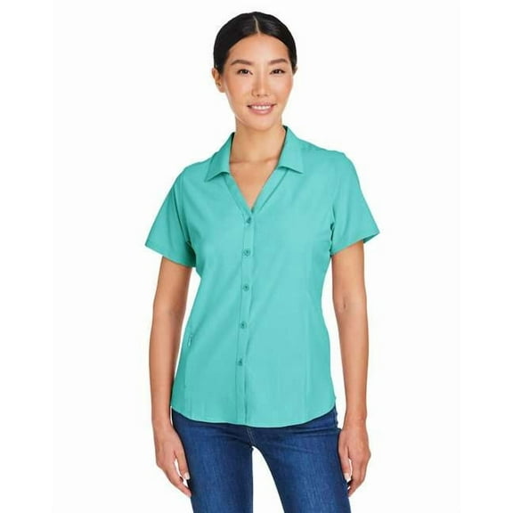 CORE365 CE510W Women's Ultra UVP Marina Shirt-Sea Glass-S