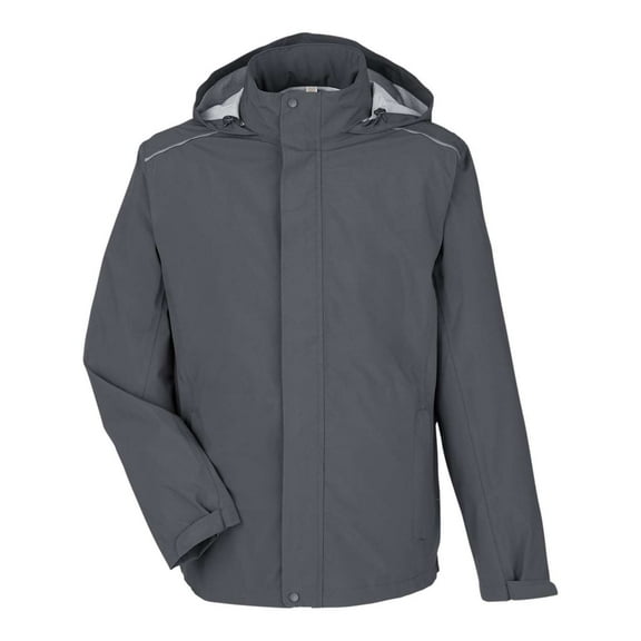 CORE365 CE712 Men's Barrier Rain Jacket-Carbon-3XL