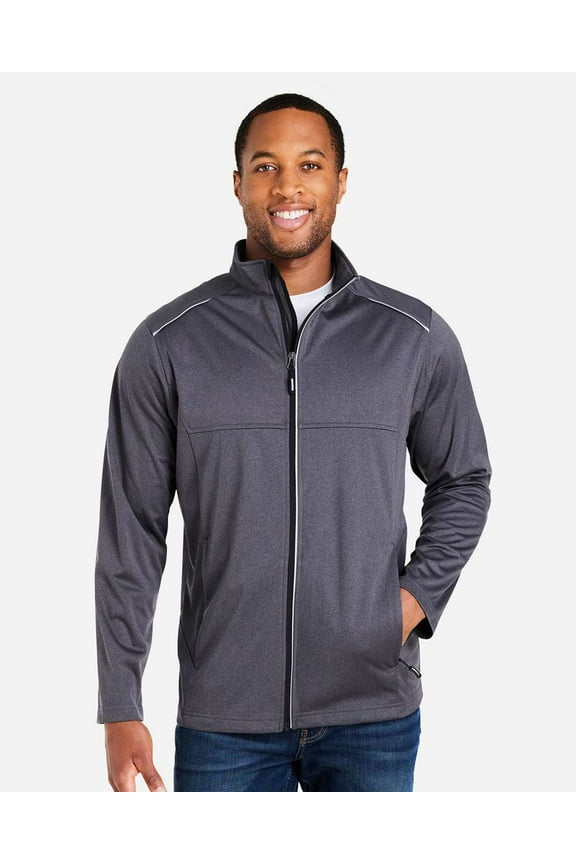 CORE365 CE708 Men's Techno Lite Three-Layer Knit Tech-Shell-Carbon Heather-S
