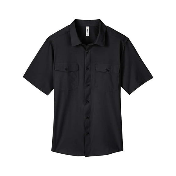 CORE365 CE510 Men's Ultra UVP Marina Shirt-Black-L