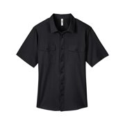 CORE365 CE510 Mens Ultra UVP Marina Shirt-Black-XL