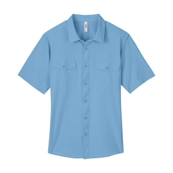 CORE365 CE510 Men's Ultra UVP Marina Shirt-Columbia Blue-L