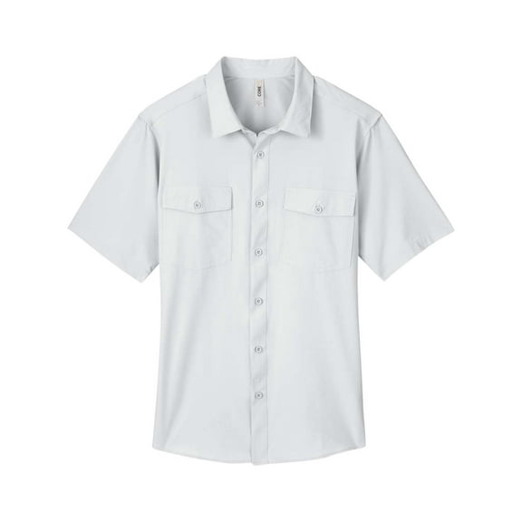 CORE365 CE510 Men's Ultra UVP Marina Shirt-Platinum-S