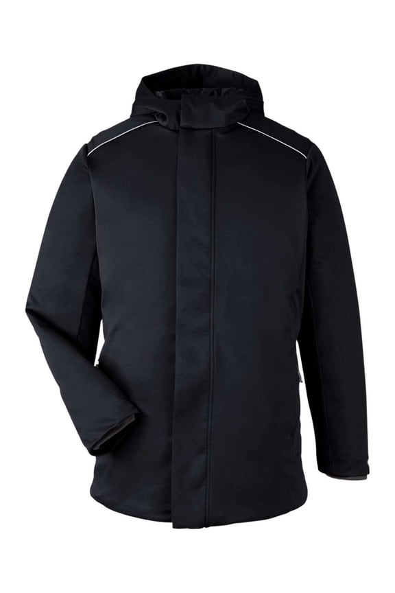 CORE365 CE715 Unisex Techno Lite Flat-Fill Insulated Jacket-Black-2XL