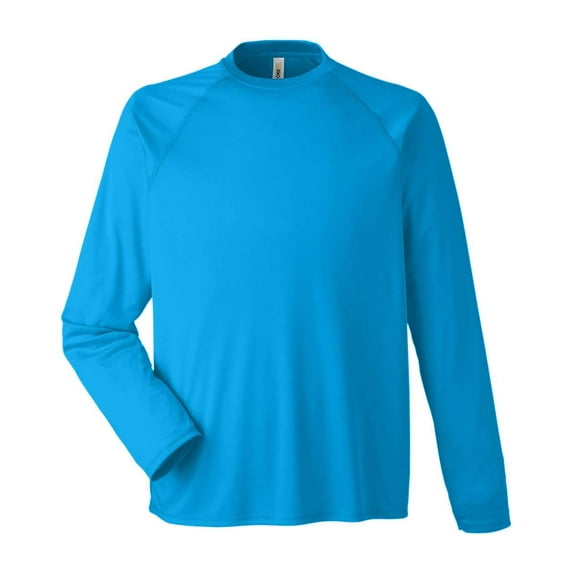CORE365 CE110 Unisex Ultra UVP™ Marina Raglan Long Sleeve T-Shirt-Electric Blue-2XL