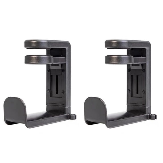 COREBAY 2-Pack Rotating Headset Holder with Adjustable Under Desk Clip ...