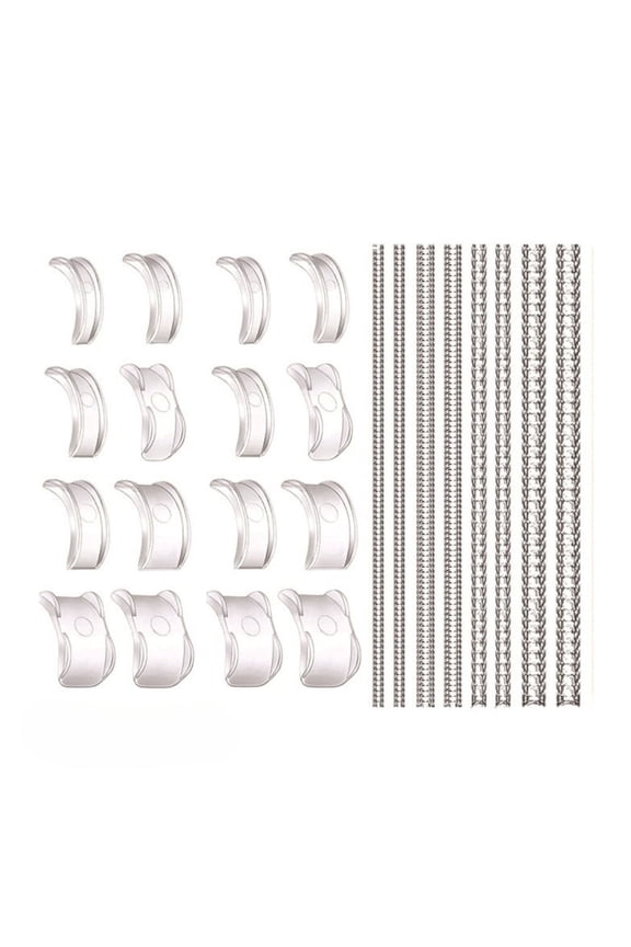 24-Pack Ring Size Adjuster, Invisible Guard Reducer for Loose Rings 0.5-1 Size Down, Insert & Spiral Fit Bands 1-8mm, Men Women, Clear
