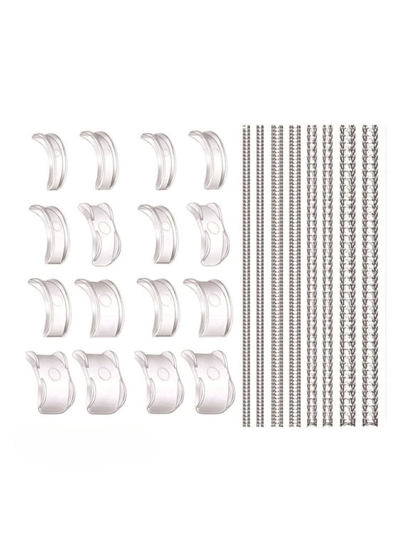 24-Pack Ring Size Adjuster, Invisible Guard Reducer for Loose Rings 0.5-1 Size Down, Insert & Spiral Fit Bands 1-8mm, Men Women, Clear