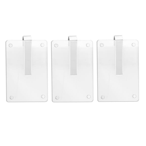 COREBAY 3-Pack Magnetic Car Visor Photo Holder Clip, Acrylic No-Adhesive Picture Frame - Customizable for Family & Personal Photos, Car Decor Accessories & Gift